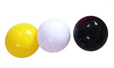 [衣林時尚] 小沙灘球 海灘球(充氣直徑約23-24cm) 白黑黃紅藍綠