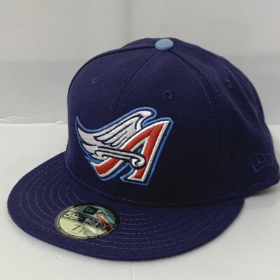 CA-美國職棒【安那罕天使】MLB 1997~01年 通用球員帽-7 1/2 (深藍 NEW ERA 洛杉磯天使)