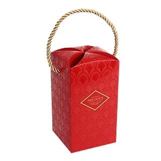 |櫻桃屋|~新年~花苞提盒(大) 華爾滋莊園-紅 1斤牛軋糖包裝盒 售價：270元 / 10入
