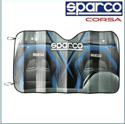 SPARCO  遮陽板 前擋玻璃遮陽簾 隔離紫外線 汽車前檔遮陽 隔熱 防止儀表板過熱變形 /M (只限宅配) 馬克車業