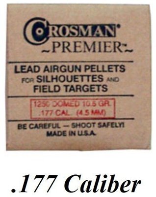 ((( 變色龍 ))) Crosman 4.5mm 圓頭(加重) 10.5gr 紙盒包裝 1250顆 空氣槍用鉛彈