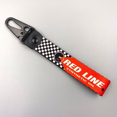 Red Line 摩托車耐用織帶鑰匙扣 鑰匙圈