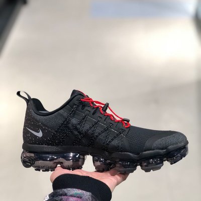 Cheers】NIKE VAPORMAX RUN UTILITY 黑紅 編織 機能 跑鞋 男鞋AQ8810