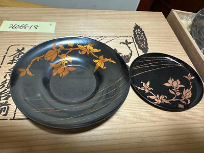 日本中古回流茜銅文樣 純銅制刻花紋杯托茶托壺承套