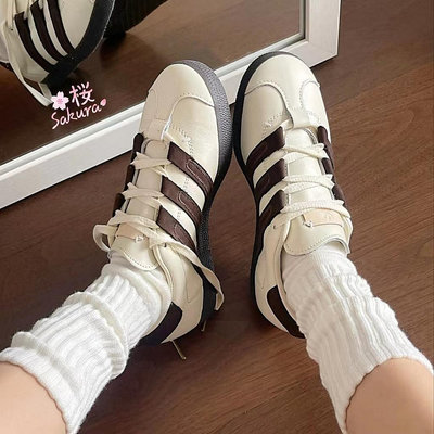 日本代購FOOT INDUSTRY x Adidas originals Gazelle米褐色 黑白IG1895