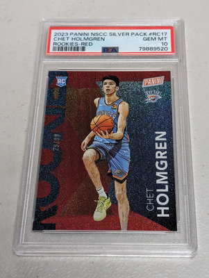 2023 NSCC Silver Pack Rookies Red #RC17 Chet Holmgren PSA10 限量99張