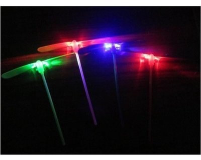(商品編號:1306-LC)雙LED發光竹蜻蜓/發光蜻蜓/飛天仙子/閃光玩具/復古竹蜻蜓 紅綠藍粉4色