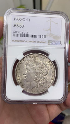 NGC-M 美國1900年O版摩根銀幣 比較稀少的年份