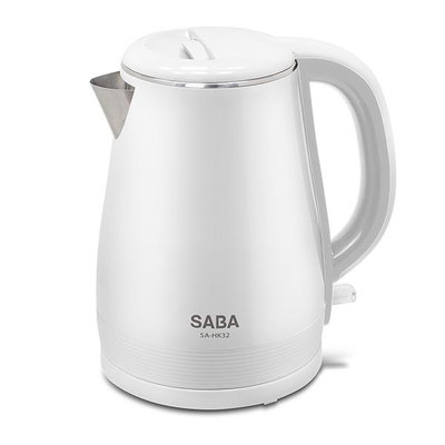 德國 SABA  1.7L 雙層防燙 304不鏽鋼 快煮壺/電茶壺/煮水壺 SA-HK32
