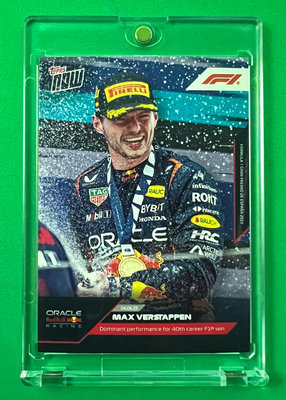Topps Now - 2023 F1 Max Verstappen [西班牙大獎賽-紀錄卡] 統治性表現取得職業生涯第40場F1勝利