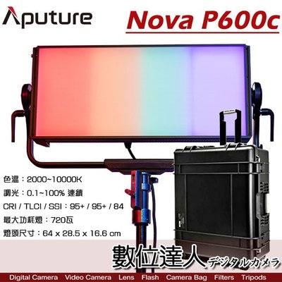 Aputure Nova P600c RGB LED Panel 全色域柔光持續燈(含硬箱) /可調色溫 攝影燈 持續燈