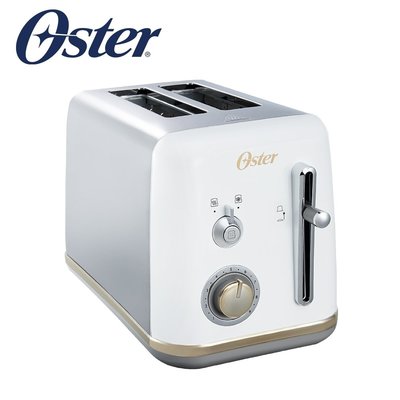 美國 OSTER 奧士達 舊金山都會經典厚片烤麵包機(鏡面白/ TAST800)