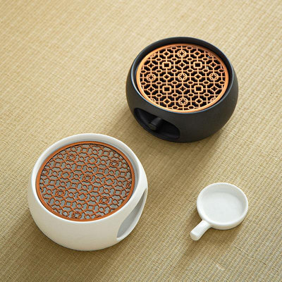 明火烤橘子爐熱茶暖茶加熱爐溫茶器日式蠟燭煮茶爐套裝溫茶爐底座