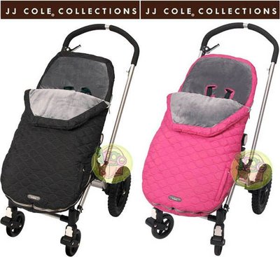 【JPGO 】歐美品牌JJ COLE COLLECTIONS Bundleme Toddler嬰幼兒手推車保暖腳套~黑#046/粉#060