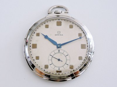 1920年真品 OMEGA 歐米茄 機械古董懷錶