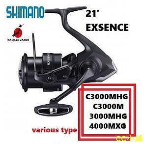 CC小鋪Shimano 21' EXSENCE 各種C3000MHG/C3000M/3000MHG/4000MXG 日本直銷製造