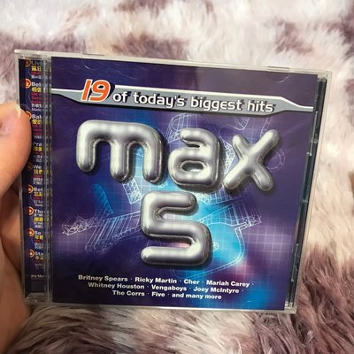 9.9新 MAX 5 19 of today's biggest hits CD 二手