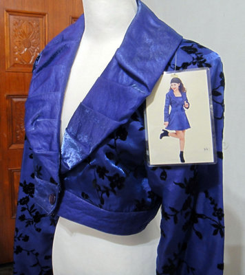 紫色小外套＋連身裙2件式套裝（146）