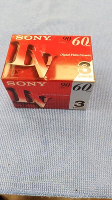 未拆封日本原裝Sony 高畫質數位 / Mini-DV DVC DV帶 /盒式磁帶 /錄影帶 /攝影機專用/3個一組