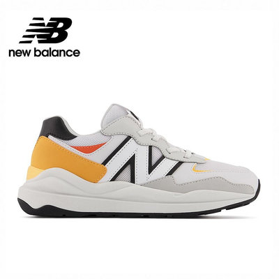 【New Balance】 NB 童鞋_中性_白橙色_PV5740SB-W楦 5740 中童