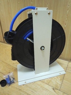 [ 家事達 ] 台灣HS-HR-300A 開放式自動收線器8*12mm(15米 ) 特價 高壓管捲揚器 風管輪座組