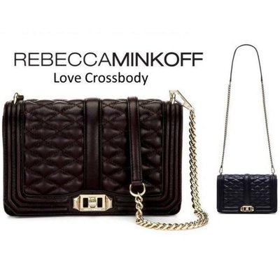 Rebecca Minkoff Love Crossbody黑色金鍊