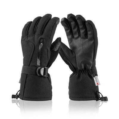 滑雪專供防風水保暖加厚五指戶外登山機車手套美棉滑雪手套