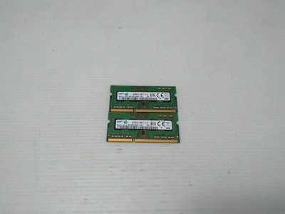 111 [大鋼牙二手3C]筆電記憶體 三星 DDR3L-1600/4G/雙通道 ( 一元起標 得標=2支)