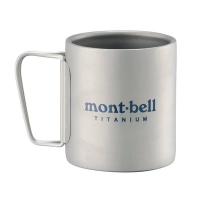 【mont-bell】1124518【300ml / 鈦隔熱杯 / 單個】TITANTUM CUP 摺疊手把鈦合金斷熱杯