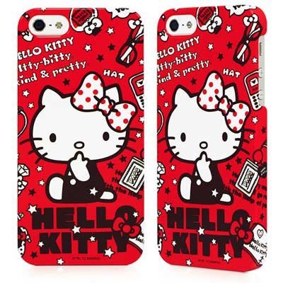 GARMMA Hello Kitty iPhone 5/5S保護殼-趣味紅