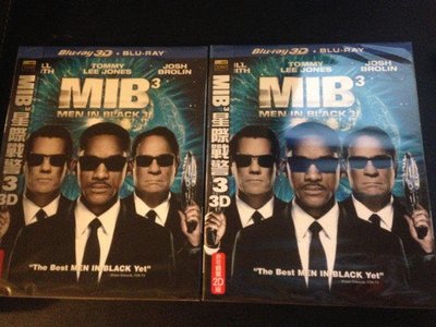 (全新未拆封)MIB星際戰警3 3D + 2D 雙碟限定版 藍光BD(原價1080元)得利公司貨 限量特價