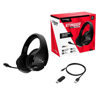 HyperX Cloud Stinger Core Wireless 2.4GHz無線電競耳罩式耳機麥克風耳麥 DTS X音效