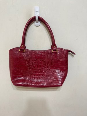 「 二手包 」 LASSREINE 真皮手提包（紅）185