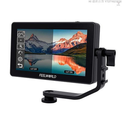 Hi 盛世百貨 Feelworld F6 PLUS 6 英寸攝像機現場監視器套件 3D LUT 視頻輔助,帶遮陽傾斜臂支持 4K 高清輸