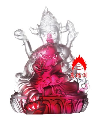 【大音天諦】F023  五路財神之紅財神——開光琉璃佛像