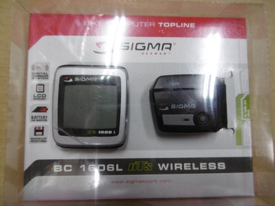[ㄚ順雜貨鋪] 全新SIGMA BC 1606 L DTS 夜光 無線碼錶