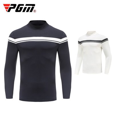 PGM 2022高爾夫服裝 男士長袖T恤 保暖舒適 彈力面料YF370-master衣櫃3
