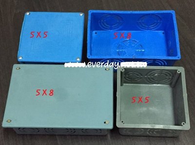 (永展) 5x5 5x8 外線盒 塑膠盒 明盒 接線盒 電源盒 無防水