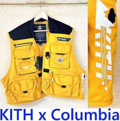 BLACK全新KITH x Columbia哥倫比亞PFG WIND防水多功能系列釣魚背心
