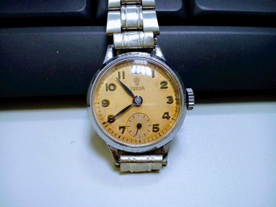 Tudor  帝陀錶  古董錶 手上鍊 女錶 背蓋有 Rolex 印記 小秒針設計 已保養