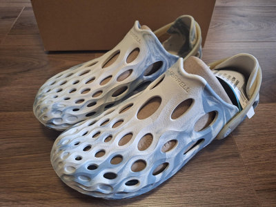 4 灰色配色水陸兩用快乾戶外運動涼鞋洞洞鞋 Merrell hydro moc us12 30cm 全新正品公司貨