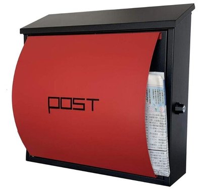 16785c 日本製 限量品 好品質 304不鏽鋼 紅色黑色報紙建議箱信箱壁掛郵箱信件箱意見箱郵筒 送禮禮品