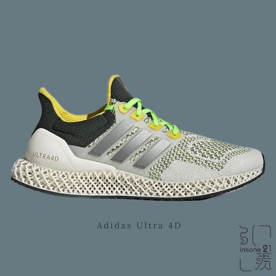 ADIDAS ULTRA 4D 沙色 黑 螢光綠 慢跑鞋 運動鞋 男鞋 GZ1336【Insane-21】