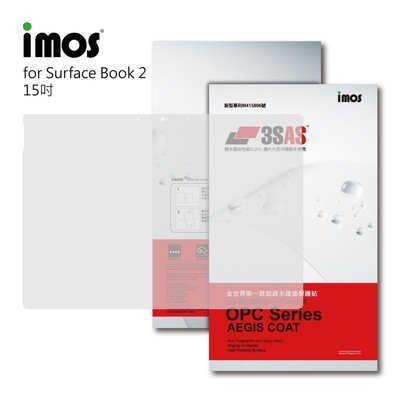 "imos官方授權總經銷"免運 imos 3SAS Microsoft Surface Book 2 15吋 螢幕保護貼