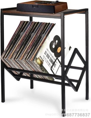 鐵藝黑膠唱片存儲唱片架 小型辦公室桌面收納黑膠唱片架雜志架【CD 唱片】
