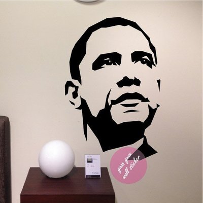 【源遠】美國總統歐巴馬【P-25】(S)壁貼 Obama Jr 美國民主黨 第44任 非裔美國總統 黑人