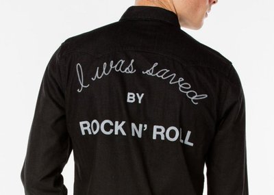 LEVI'S Sawtooth Western 珍珠扣 西部牛仔襯衫 黑丹寧刺繡 Rock Roll 全新正品現貨M