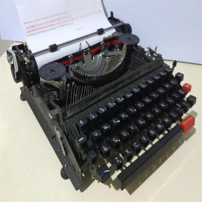 現貨熱銷-古董打字機老式打字機英文打字機老機械打字機配全新色-默認最小規格價錢  其它規格請諮詢客服