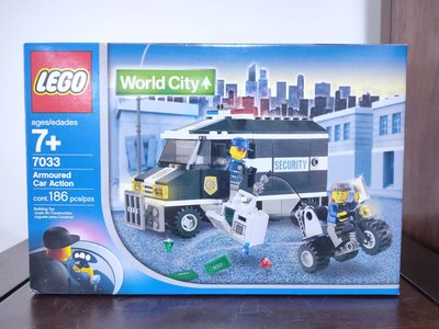 (已絕版)LEGO樂高 7033 城市系列 警察運鈔車(A286)