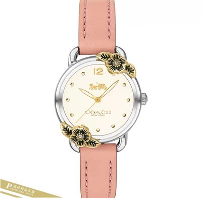 雅格時尚精品代購COACH 寇馳 蒂蘭希石英玫瑰錶盤手錶 (2)女生腕錶 美國代購
